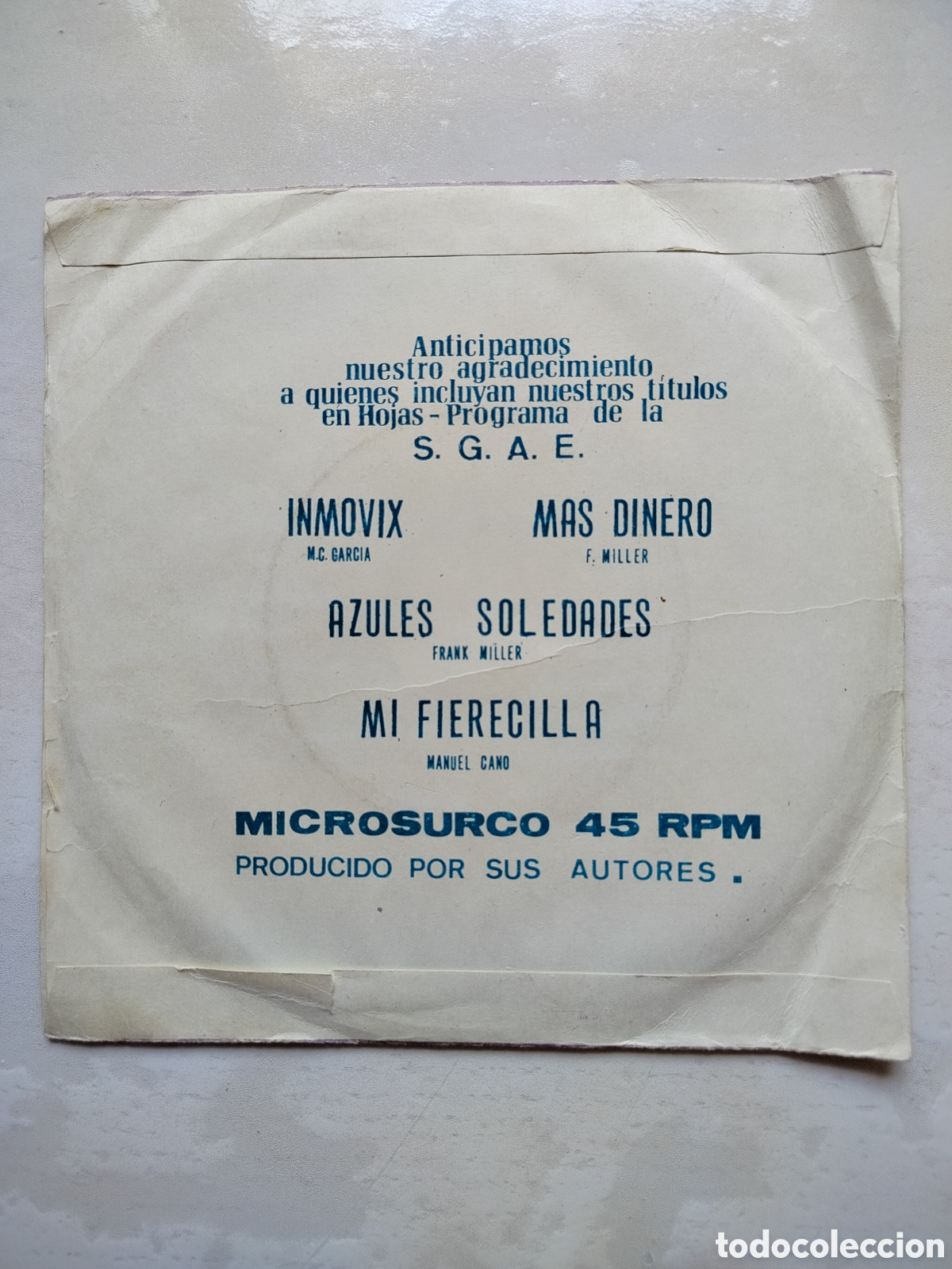 Discos de vinilo: Frank Miller Grupo Promo - Foto 2