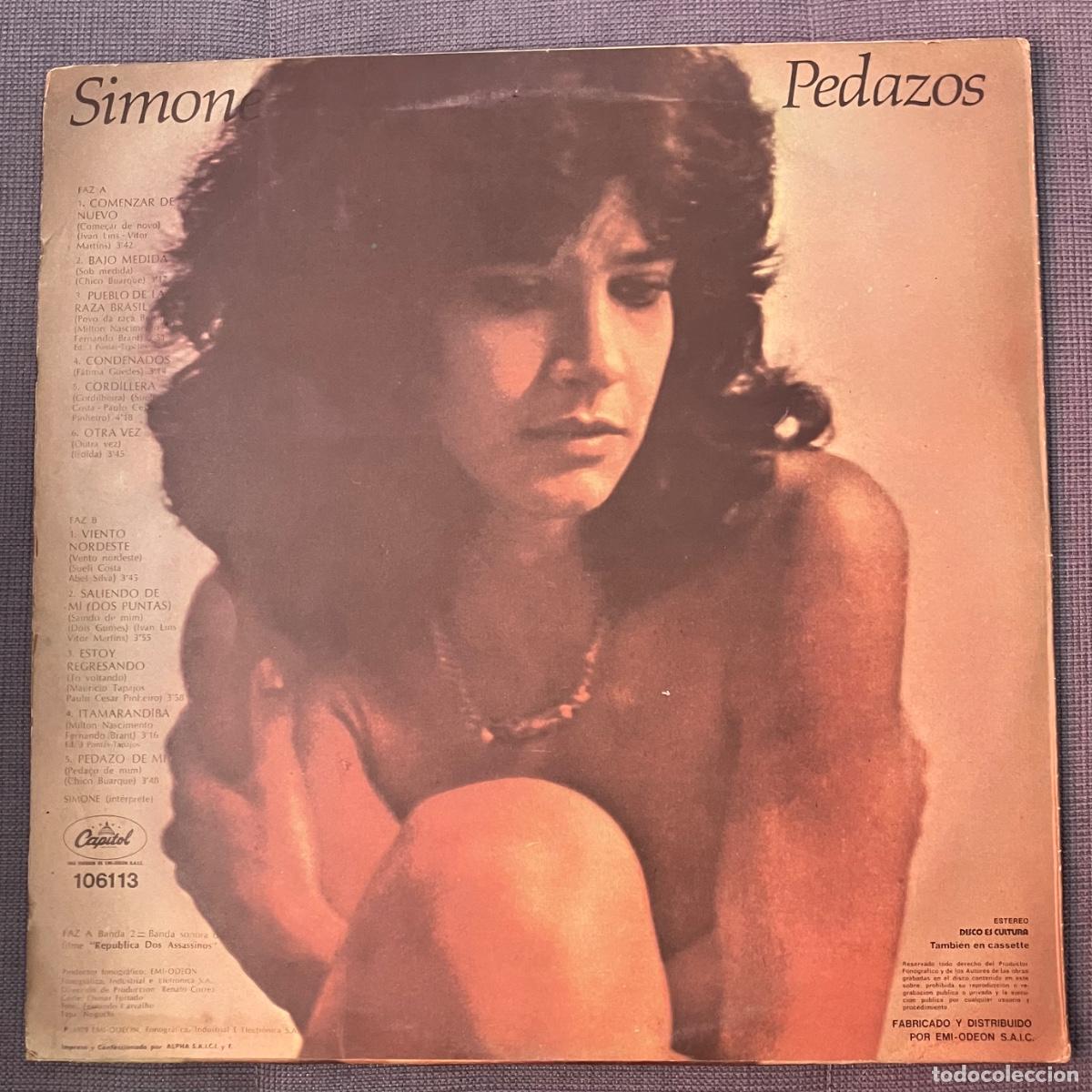 Discos de vinilo: Simone. Pedazos. Capitol - Foto 2