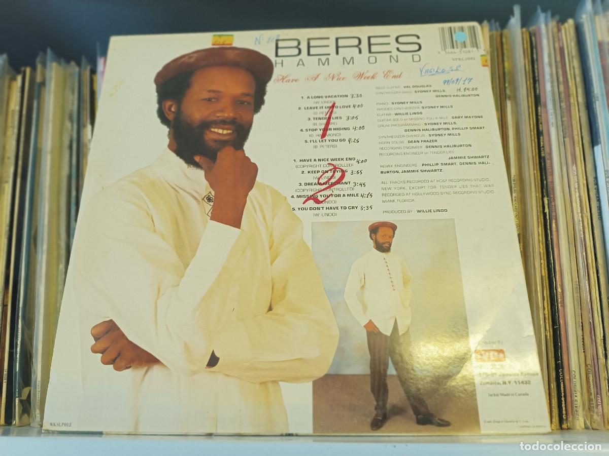Discos de vinilo: Beres Hammond &lrm;&ndash; Have A Nice Week End - lp US - Foto 2