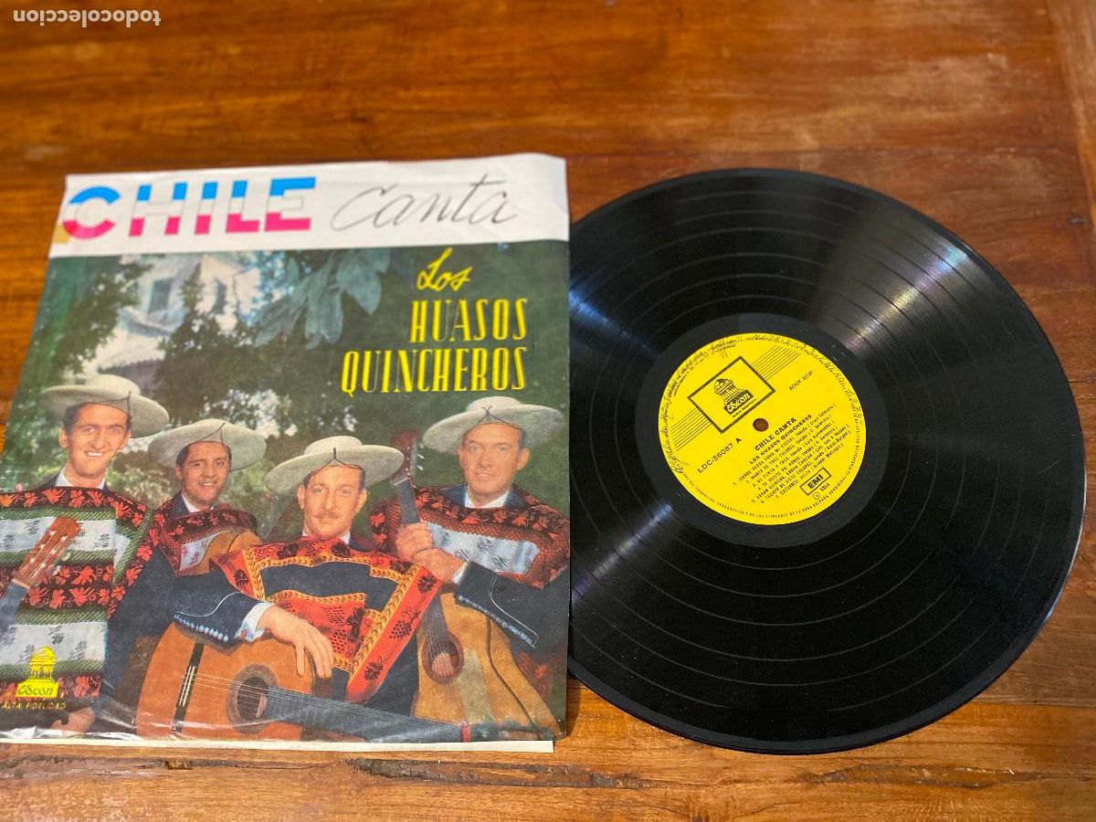 Disques de vinyle: LP - Los Huasos Quincheros - Chile canta / original de Chile, Odeon