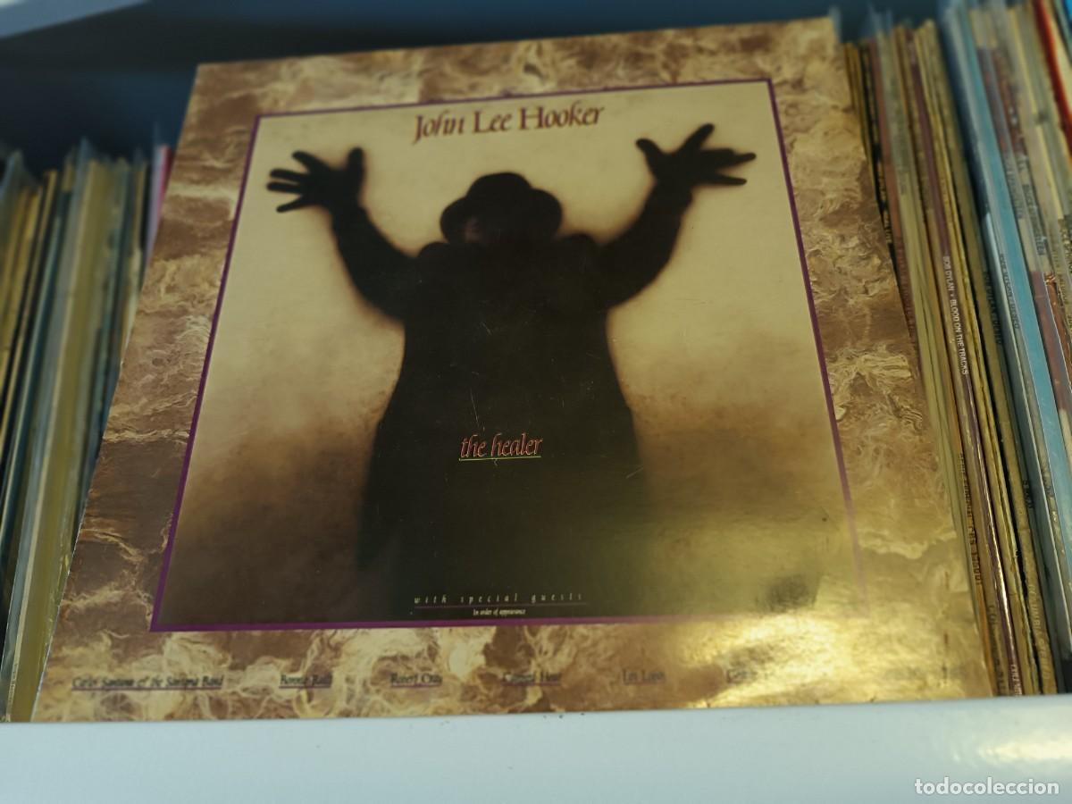 Discos de vinilo: John Lee Hooker &lrm;&ndash; The Healer - lp Spain 1990 - Foto 1