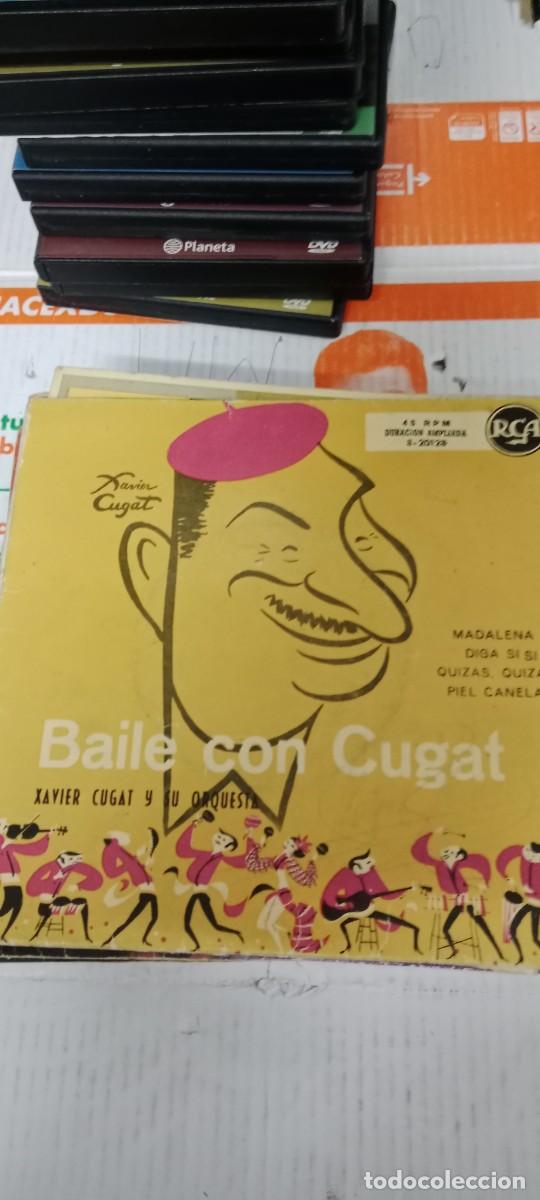 Discos de vinilo: E-12 DISCOS 7 PULGADAS BAILE CON CUGAT - Foto 1