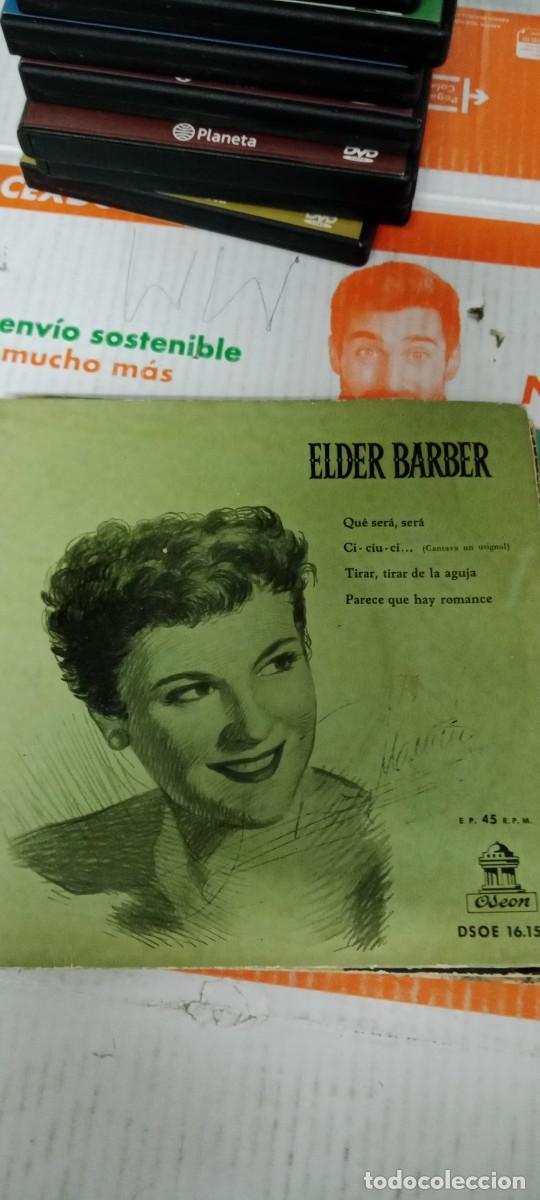 Discos de vinilo: E-12 DISCOS 7 PULGADAS ELDER BARBER QUE SERA - Foto 1