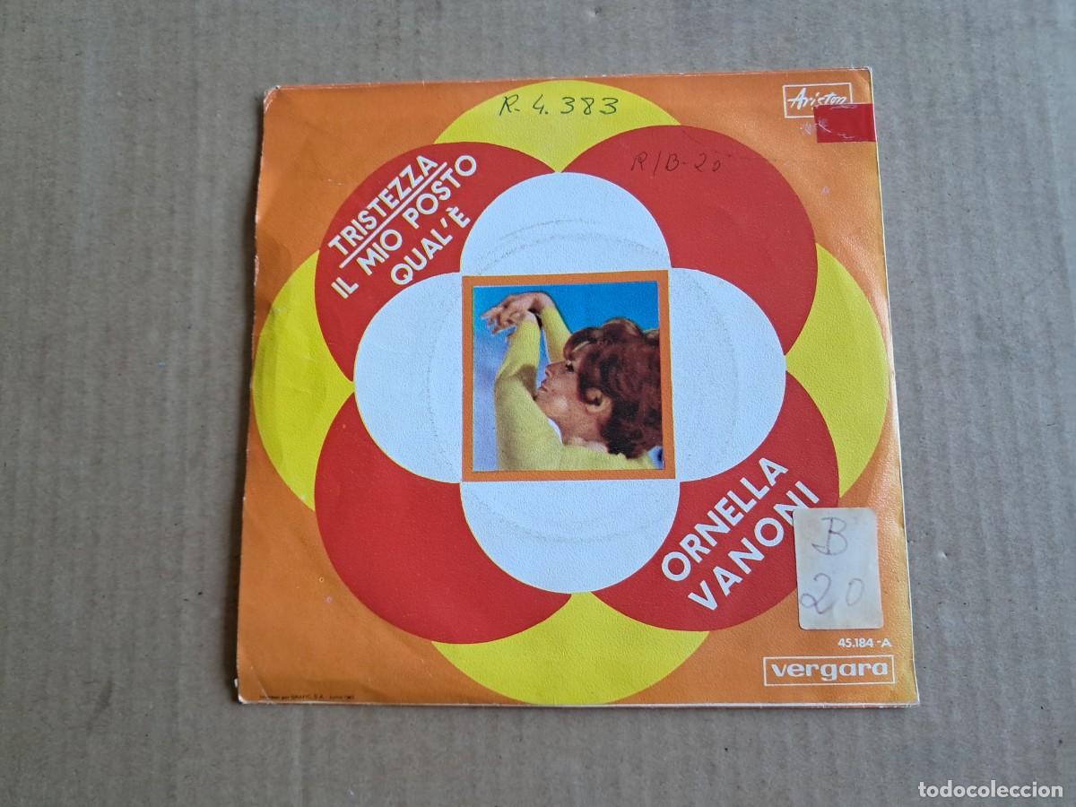 Discos de vinilo: ORNELLA VANONI - TRISTEZZA SINGLE 1967 EDICION ESPA&Ntilde;OLA - Foto 3
