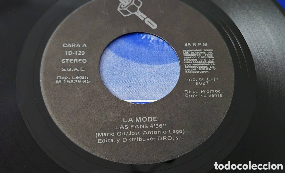 Discos de vinilo: 2 Singles Vinilo LA MODE - Movida Madrile&ntilde;a 1985 - Foto 9