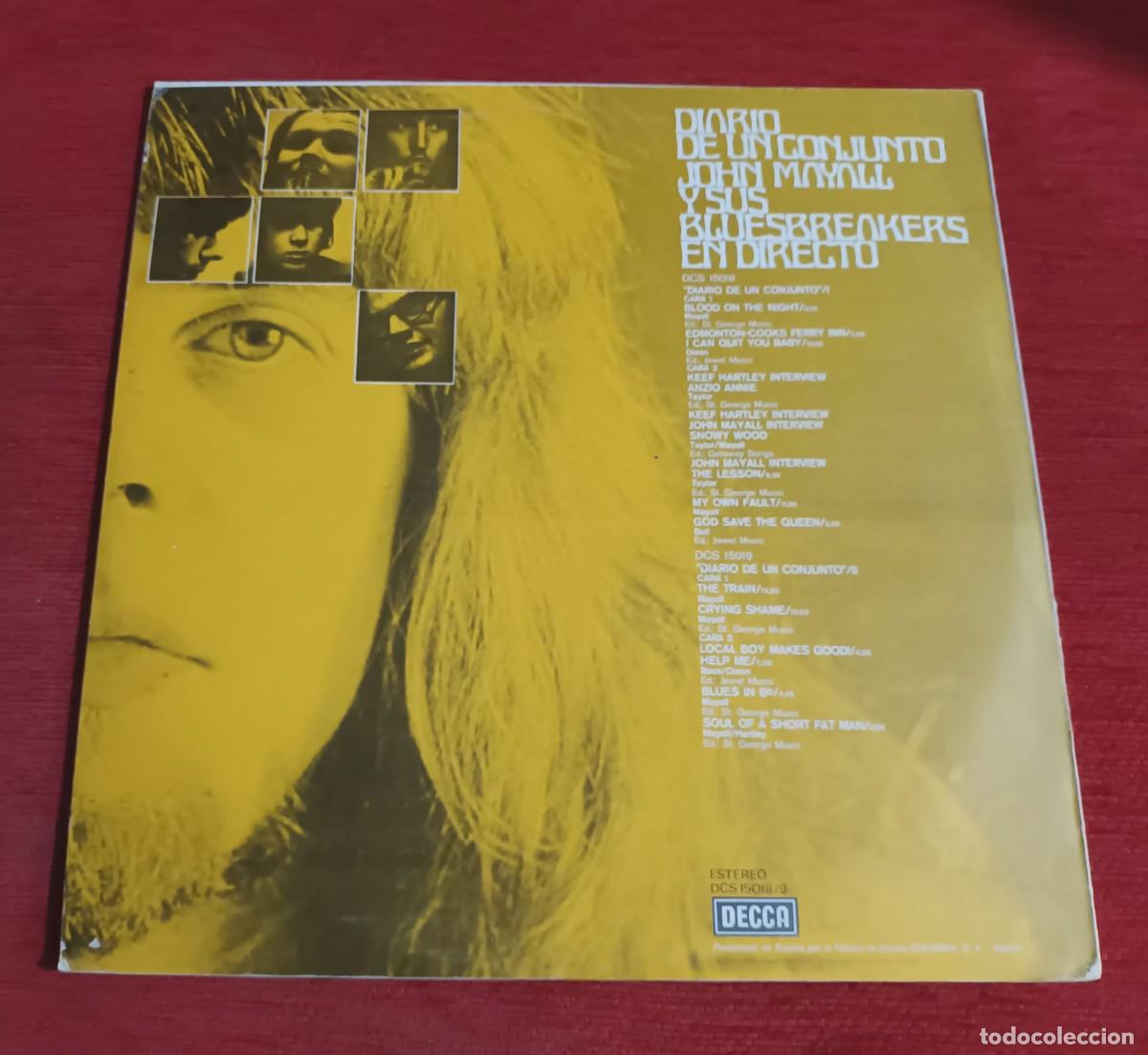 Discos de vinilo: JOHN MAYALL - DIARIO DE UN CONJUNTO - 2 LPS - Foto 2