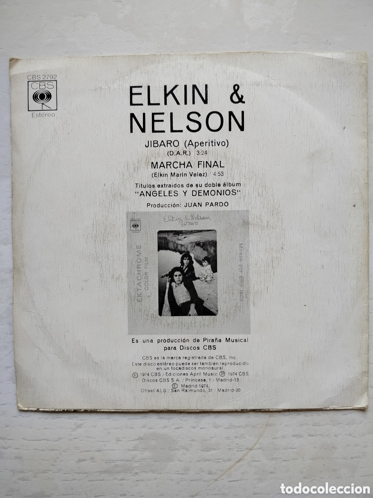 Discos de vinilo: Elkin & Nelson J&iacute;baro - Foto 2