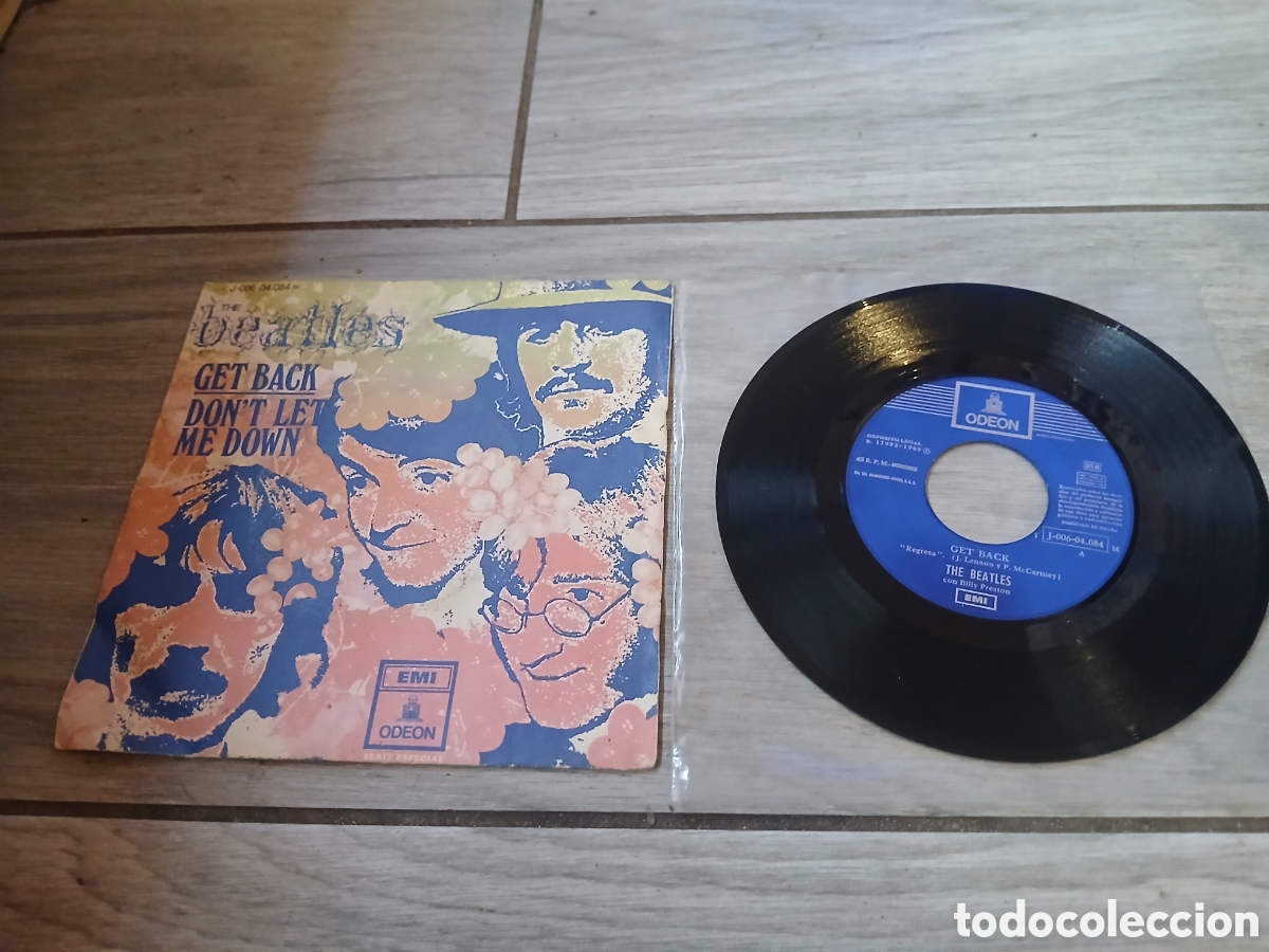 Discos de vinilo: THE BEATLES - GET BACK / DONT LET ME DOWN - SPAIN - ODEON - L - - Foto 1