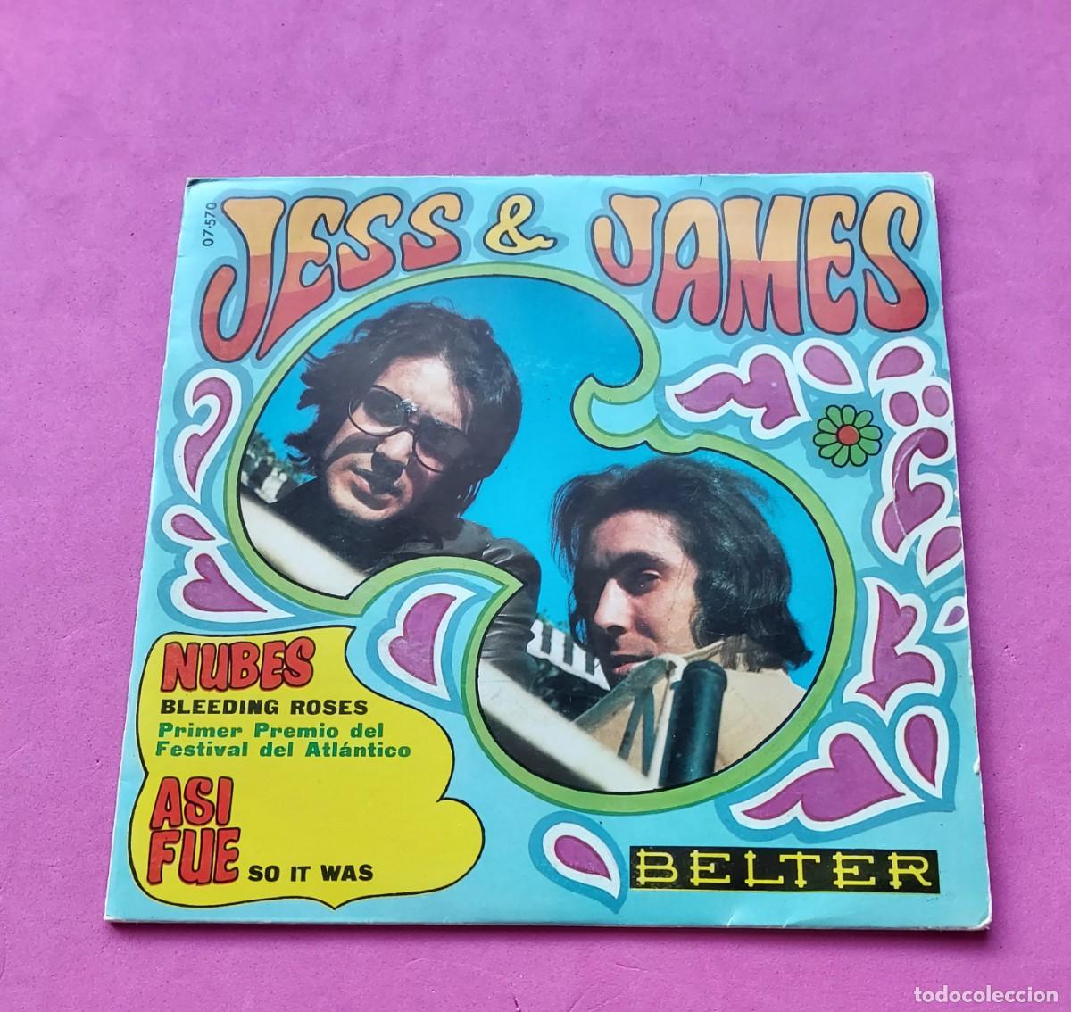 Discos de vinilo: Jess & James &ndash; NUBES - SINGLE 1969 - Foto 3