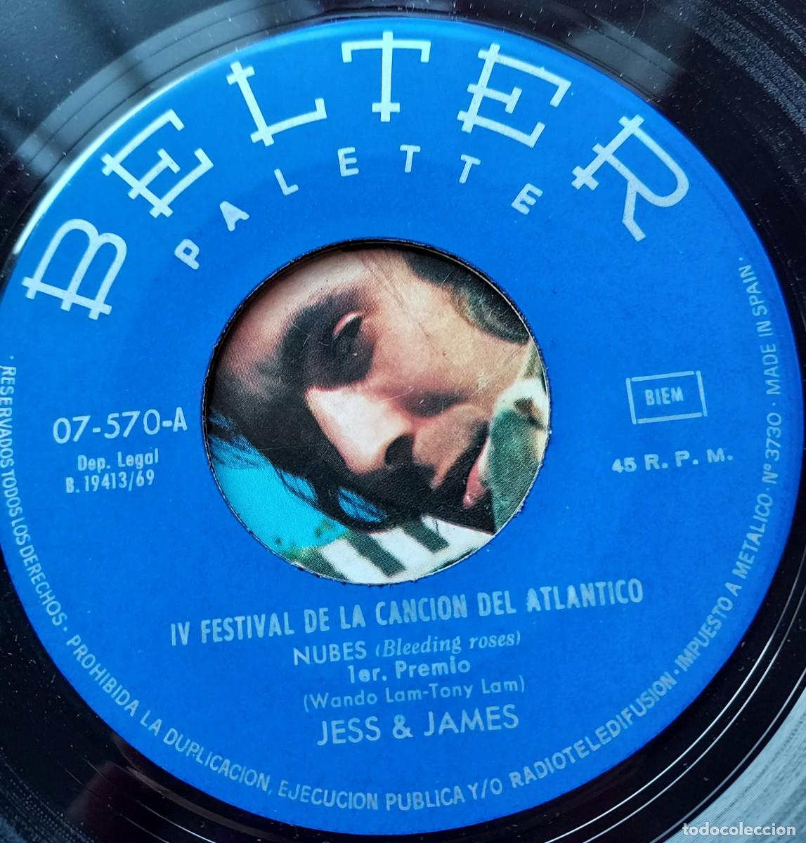 Discos de vinilo: Jess & James &ndash; NUBES - SINGLE 1969 - Foto 9