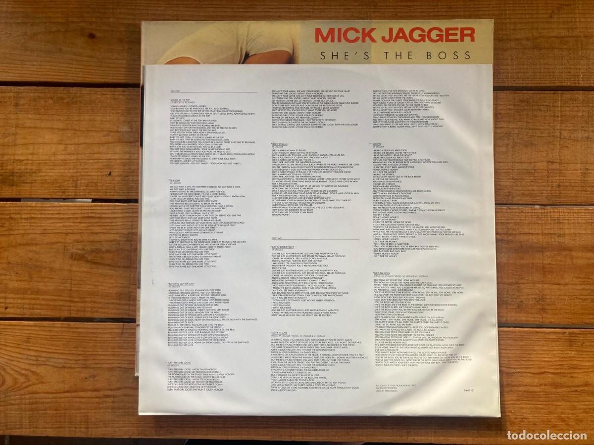 Discos de vinilo: MICK JAGGER - SHE&acute;S IS THE BOSS - 1985 - Foto 4