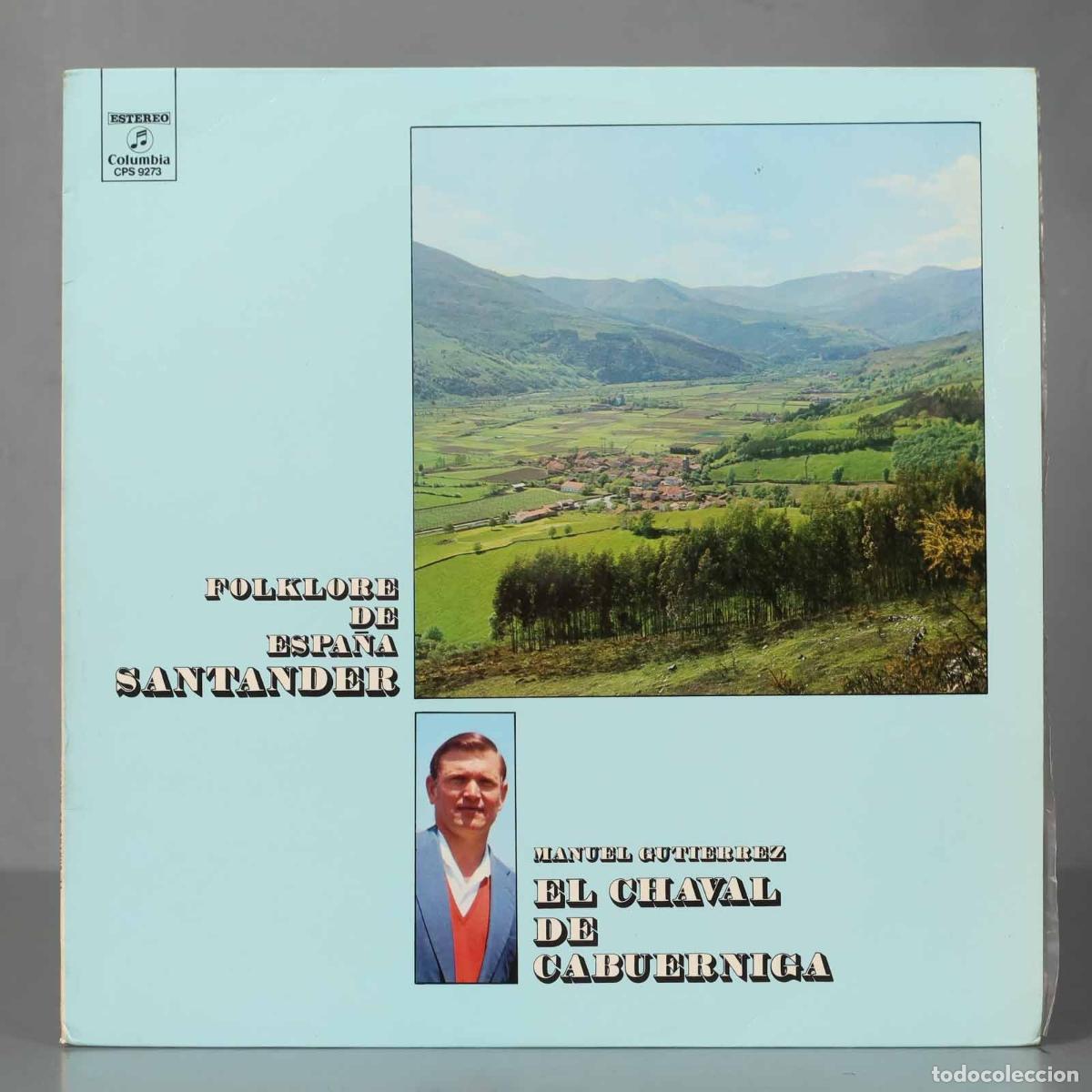 Discos de vinilo: LP. FOLKLORE SANTANDER. EL CHAVAL DE CABU&Eacute;RNIGA - Foto 1