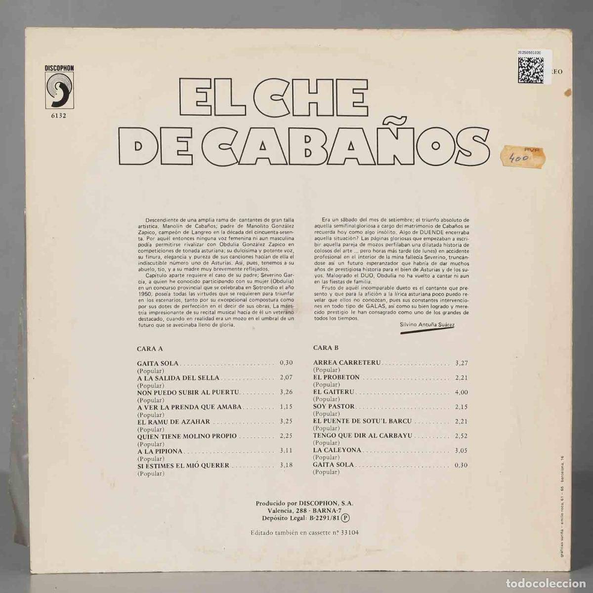 Discos de vinilo: LP. EL CHE DE CABA&Ntilde;OS - Foto 2
