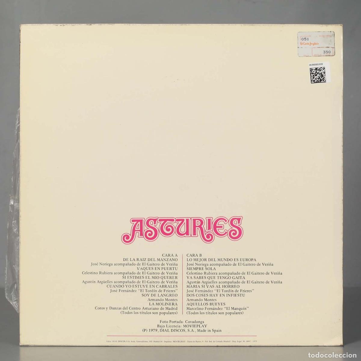 Discos de vinilo: LP. ASTURIES. DIAMANTE. - Foto 2