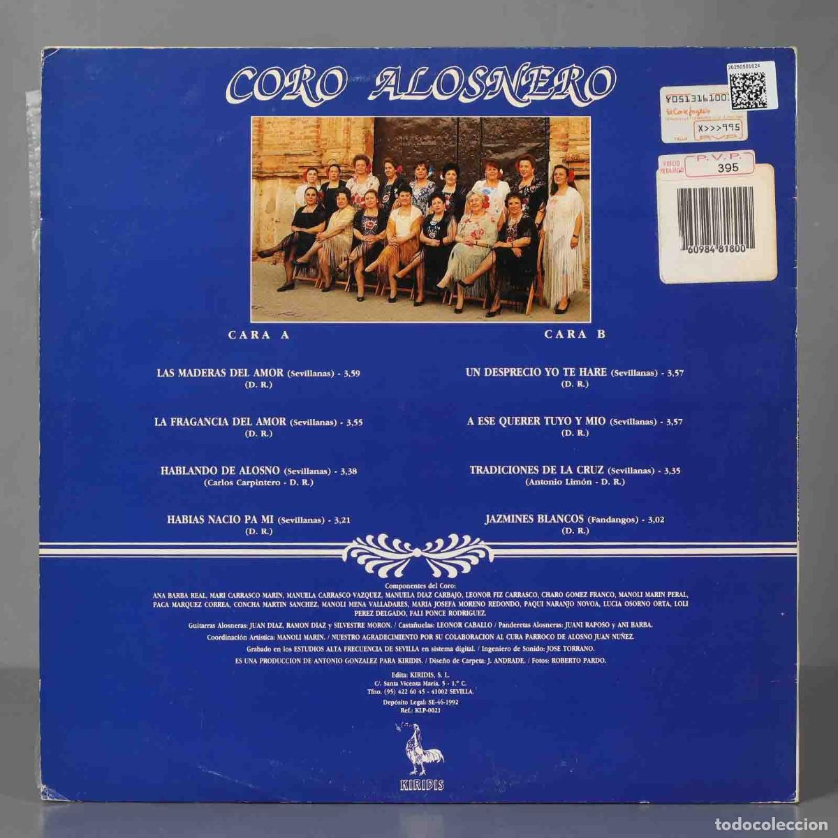 Discos de vinilo: LP. Coro Alosnero &ndash; Sentimientos De Amor - Foto 2