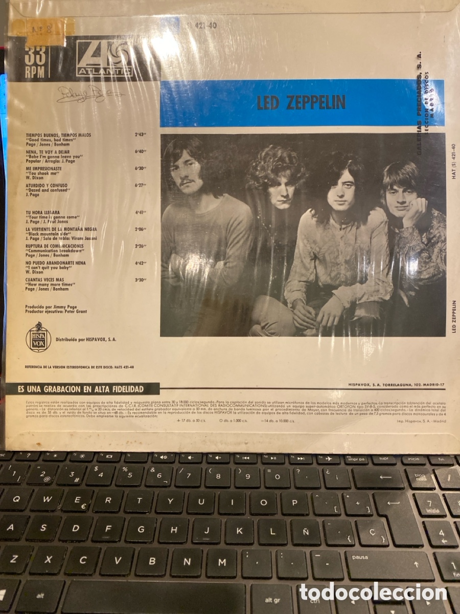 Discos de vinilo: LED ZEPPELIN - LED ZEPPELIN LP SPAIN 1969 - Foto 2