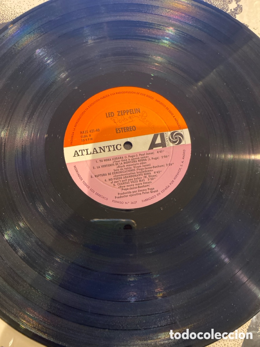 Discos de vinilo: LED ZEPPELIN - LED ZEPPELIN LP SPAIN 1969 - Foto 3
