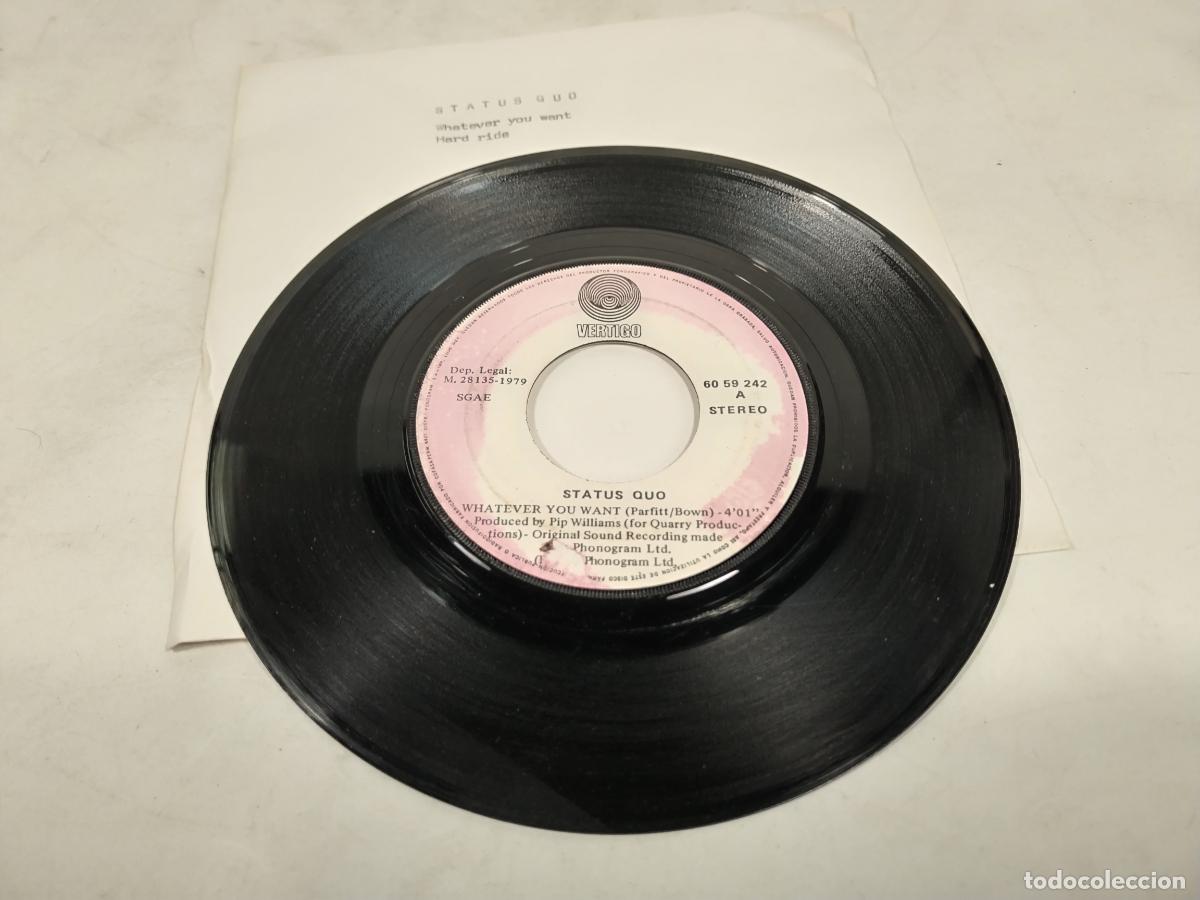 Discos de vinilo: STATUS QUO/WHATEVER YOU WANT/SINGLE.- c117 - Foto 1