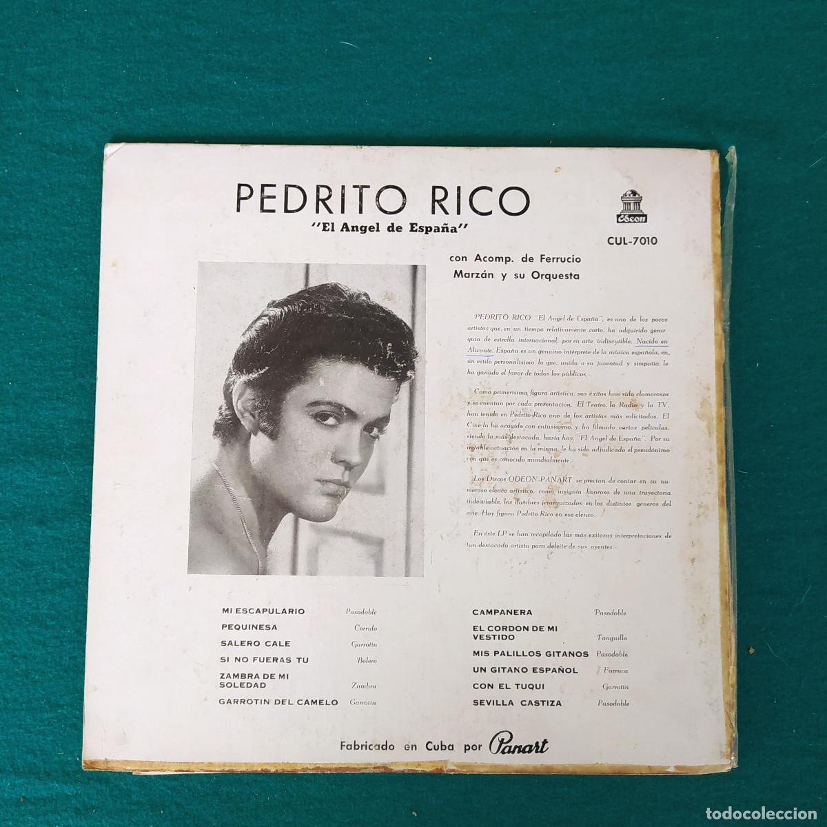 Discos de vinilo: Pedrito Rico &lrm;&ndash; El Angel de Espa&ntilde;a - Foto 2