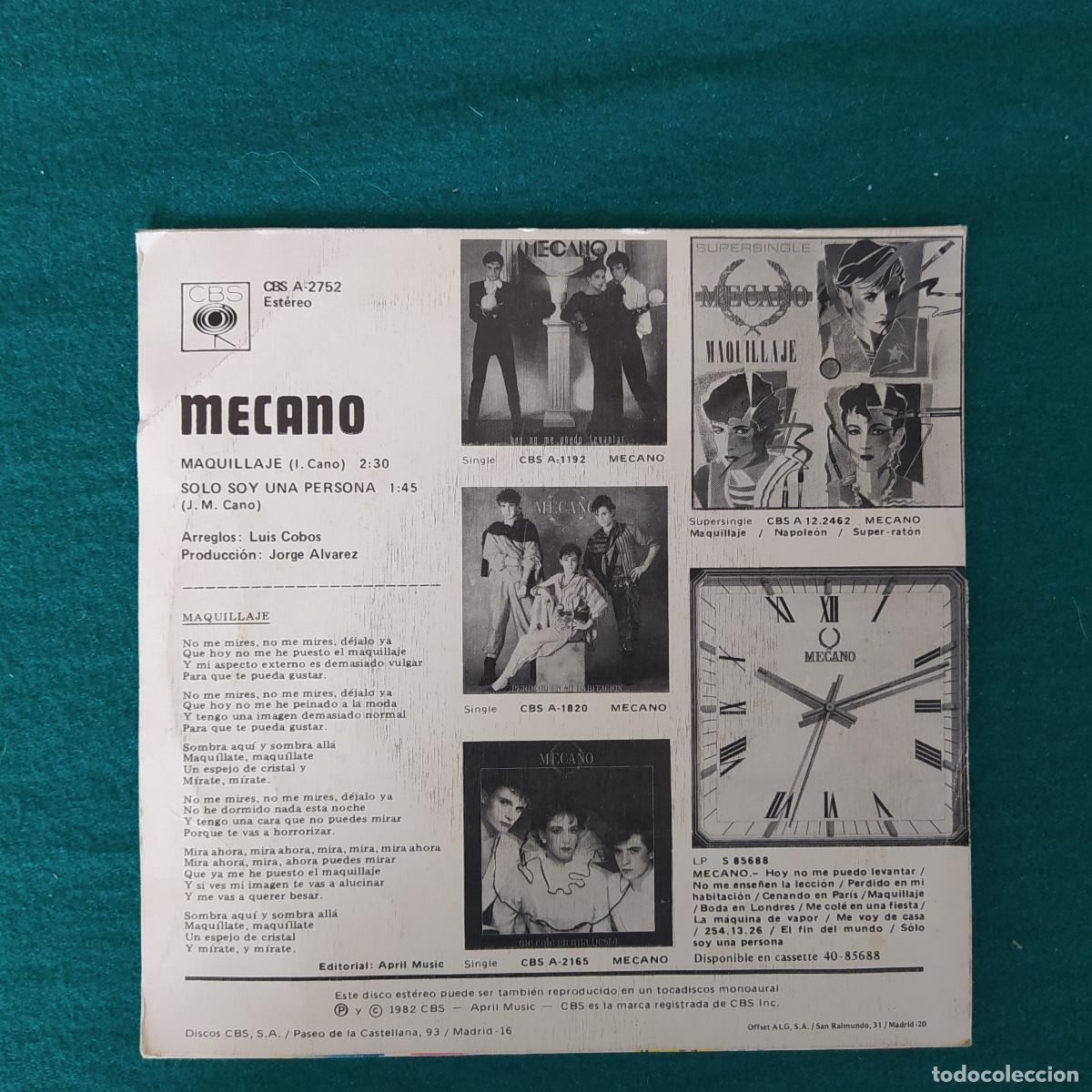 Discos de vinilo: Mecano &ndash; Maquillaje . - Foto 2