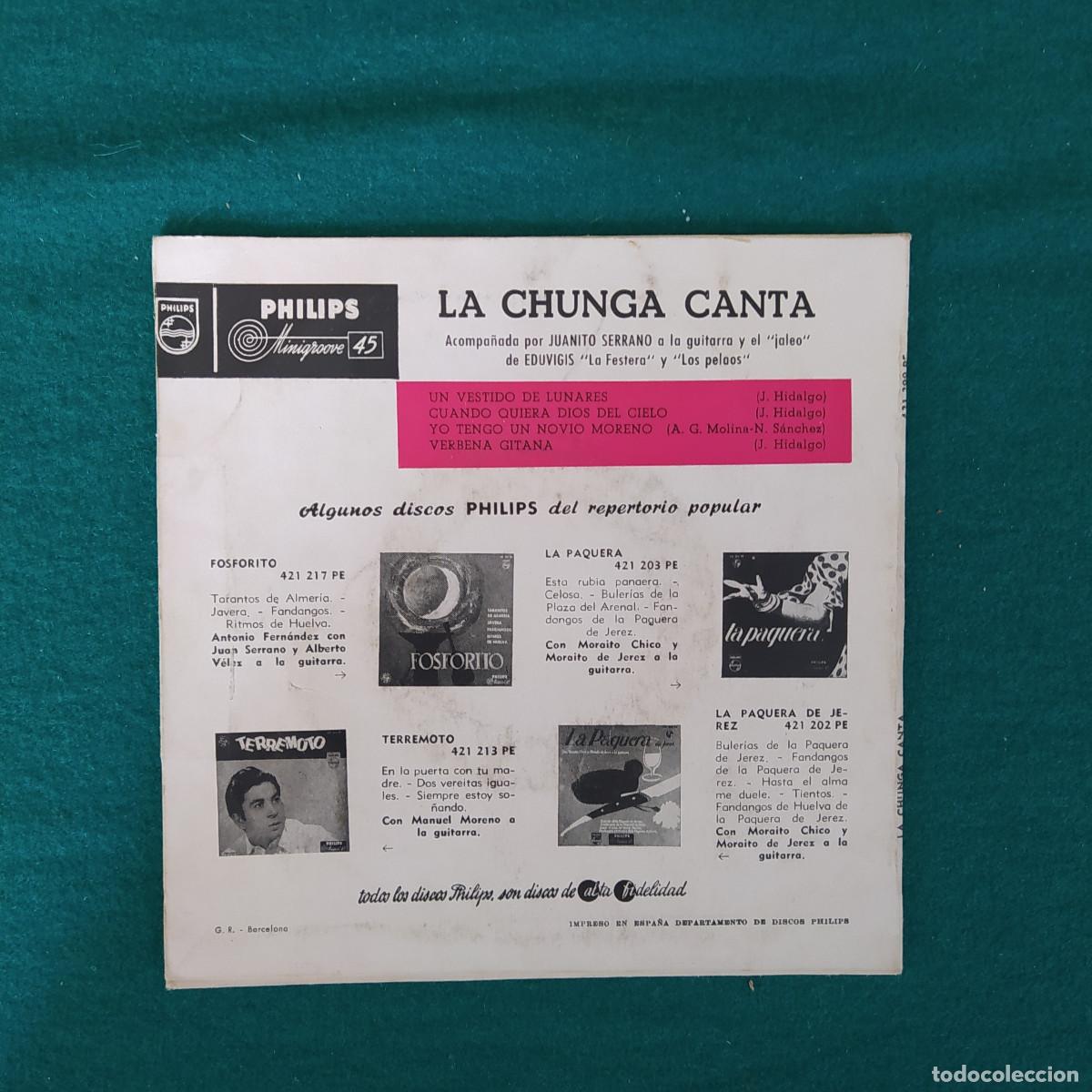 Discos de vinilo: La Chunga &ndash; &iexcl;La Chunga Canta! - Foto 2
