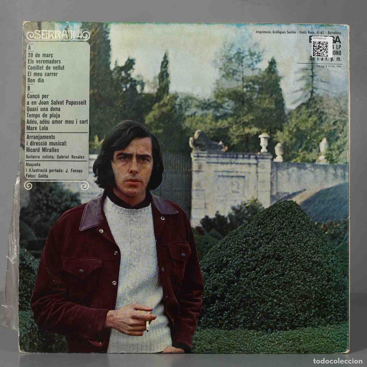 Discos de vinilo: LP. Serrat &ndash; 4 EDIGSA - Foto 2