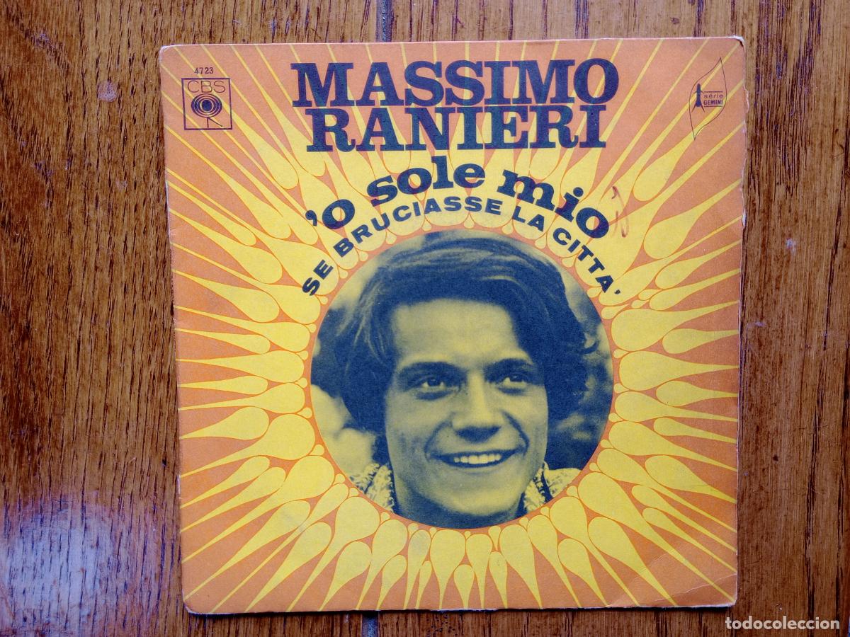 Discos de vinilo: Massimo Ranieri - o sole mio + se bruciasse la citta - Foto 1