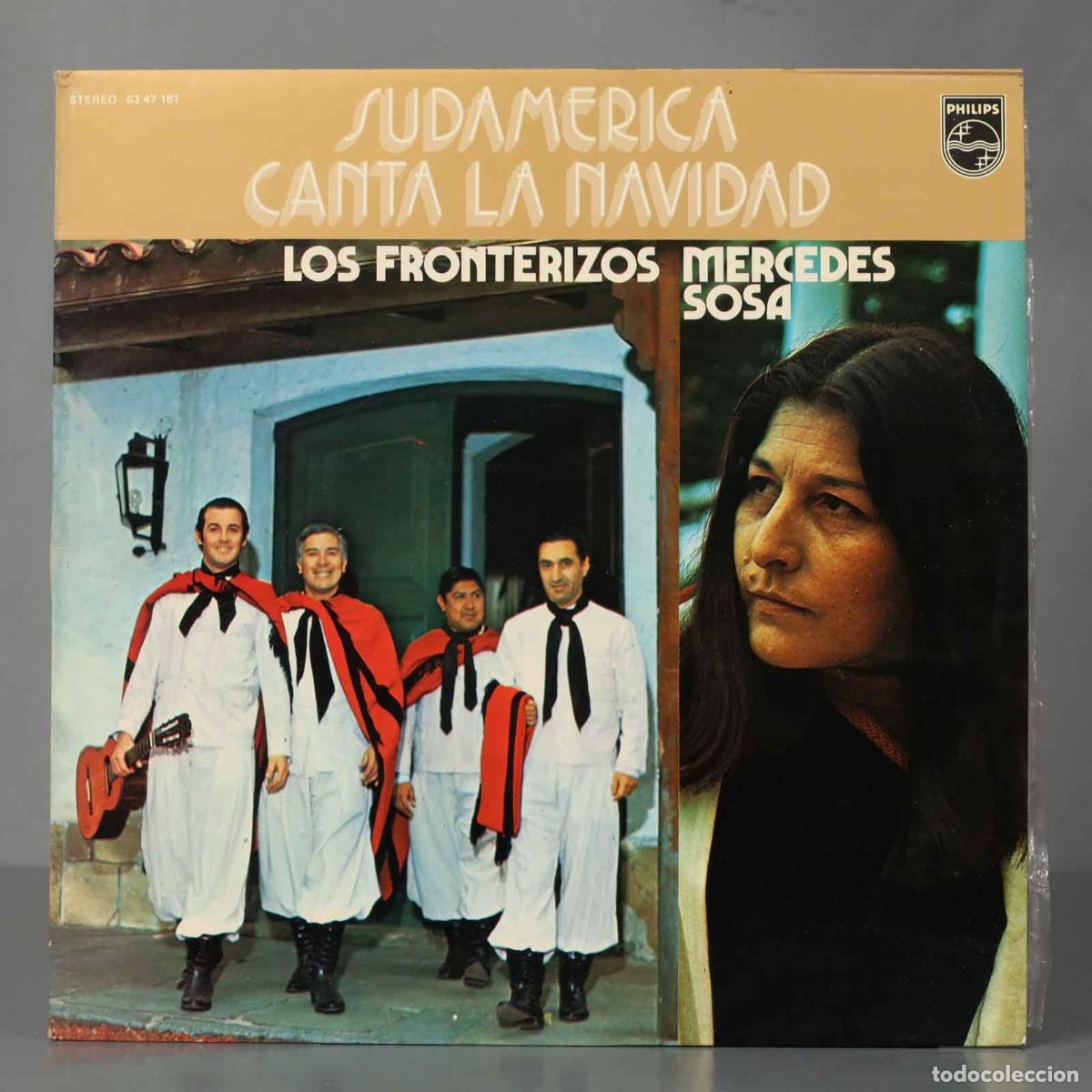 Disques de vinyle: LP. Los Fronterizos / Mercedes Sosa &ndash; Sudamerica Canta A La Navidad