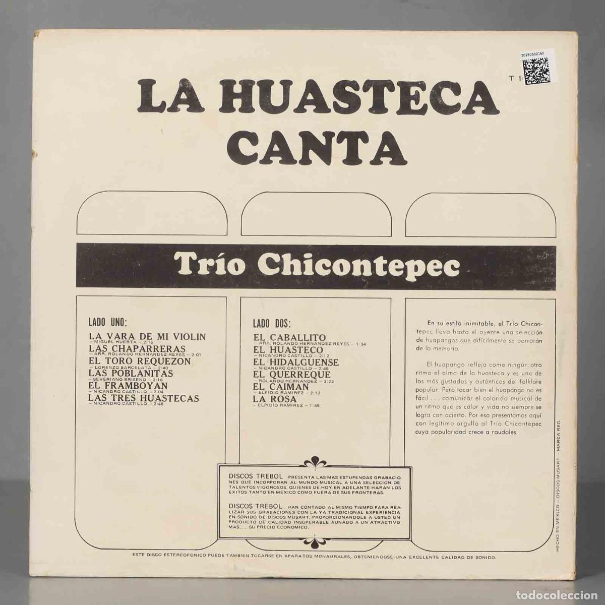 Discos de vinilo: LP. Tr&iacute;o Chicontepec &ndash; La Huasteca Canta - Foto 2