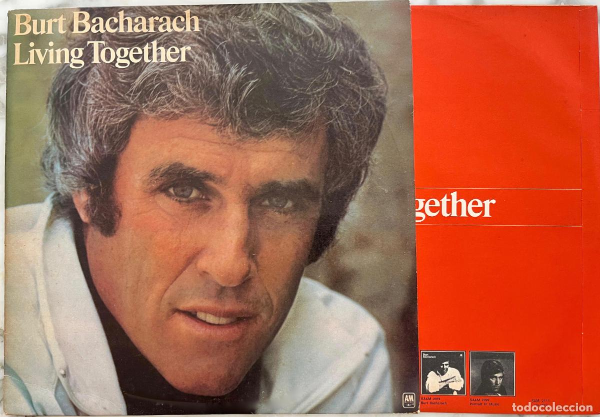 Disques de vinyle: BURT BACHARACH, LIVING TOGETHER. LP ORIGINAL UK CON FUNDA INTERIOR NARANJA 1974