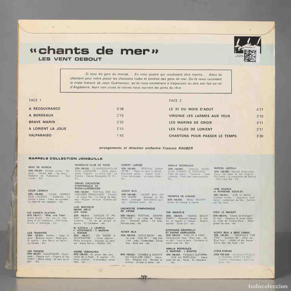 Discos de vinilo: LP. Les Vent Debout &ndash; &acute; Chants De Mer &acute; - Foto 2