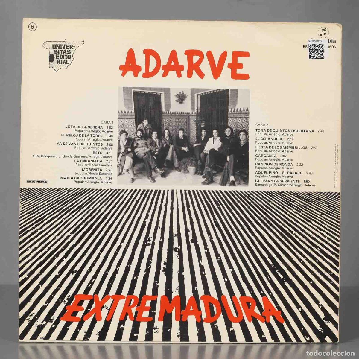 Discos de vinilo: LP. Adarve &ndash; Extremadura - Foto 2
