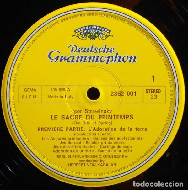 Discos de vinilo: Vinilo. La consagraci&oacute;n de la primavera. Stravinsky - Foto 4
