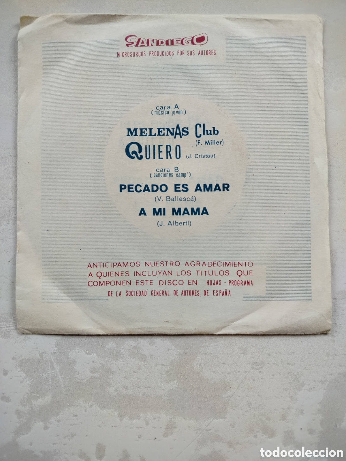 Discos de vinilo: M&uacute;sica &rdquo;In&rdquo; Canciones &rdquo;Camp&rdquo; - Foto 1