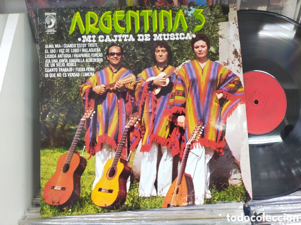 Disques de vinyle: Argentina 3 LP mi cajita de m&uacute;sica Espa&ntilde;a 1979