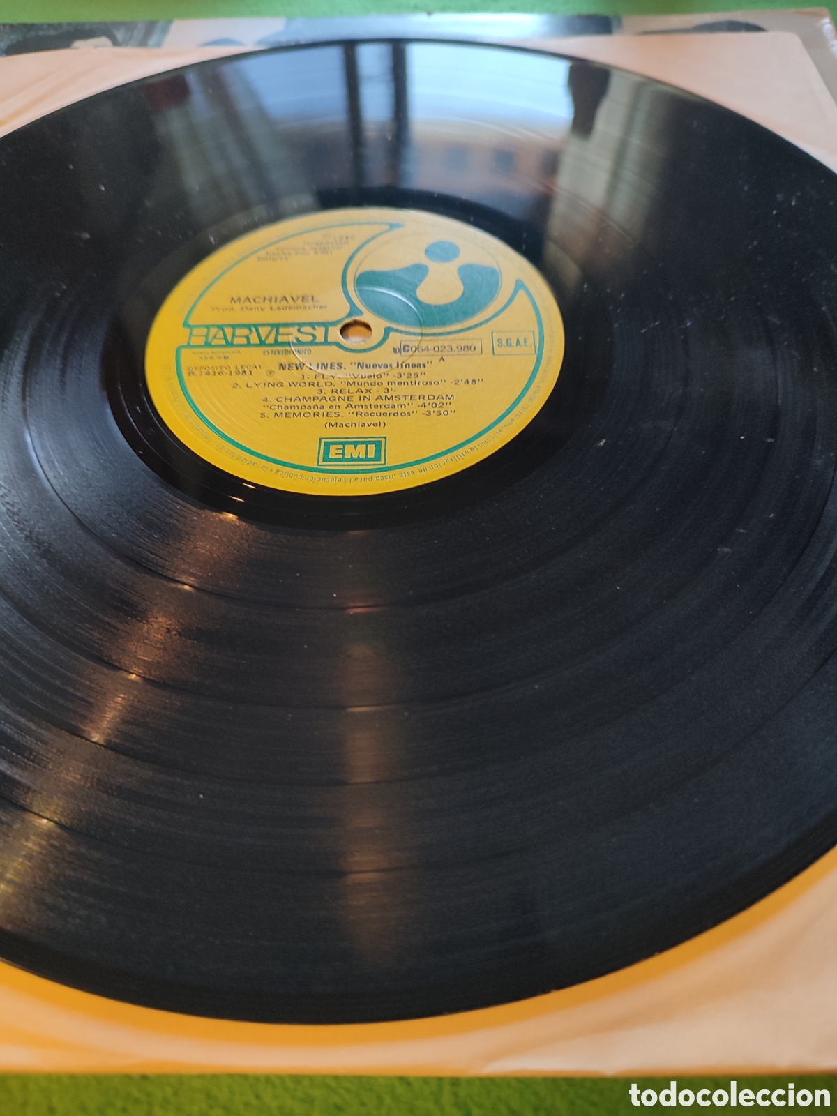 Discos de vinilo: Machiavel - New lines ( Nuevas l&iacute;neas) - Foto 3