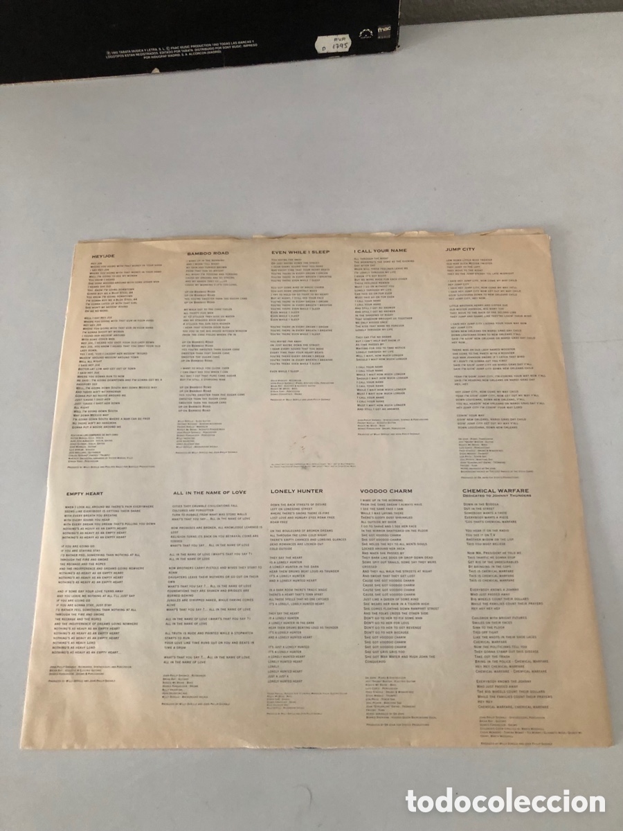 Discos de vinilo: Willy Deville Backstreets Of Desir&eacute; Lp - Foto 3