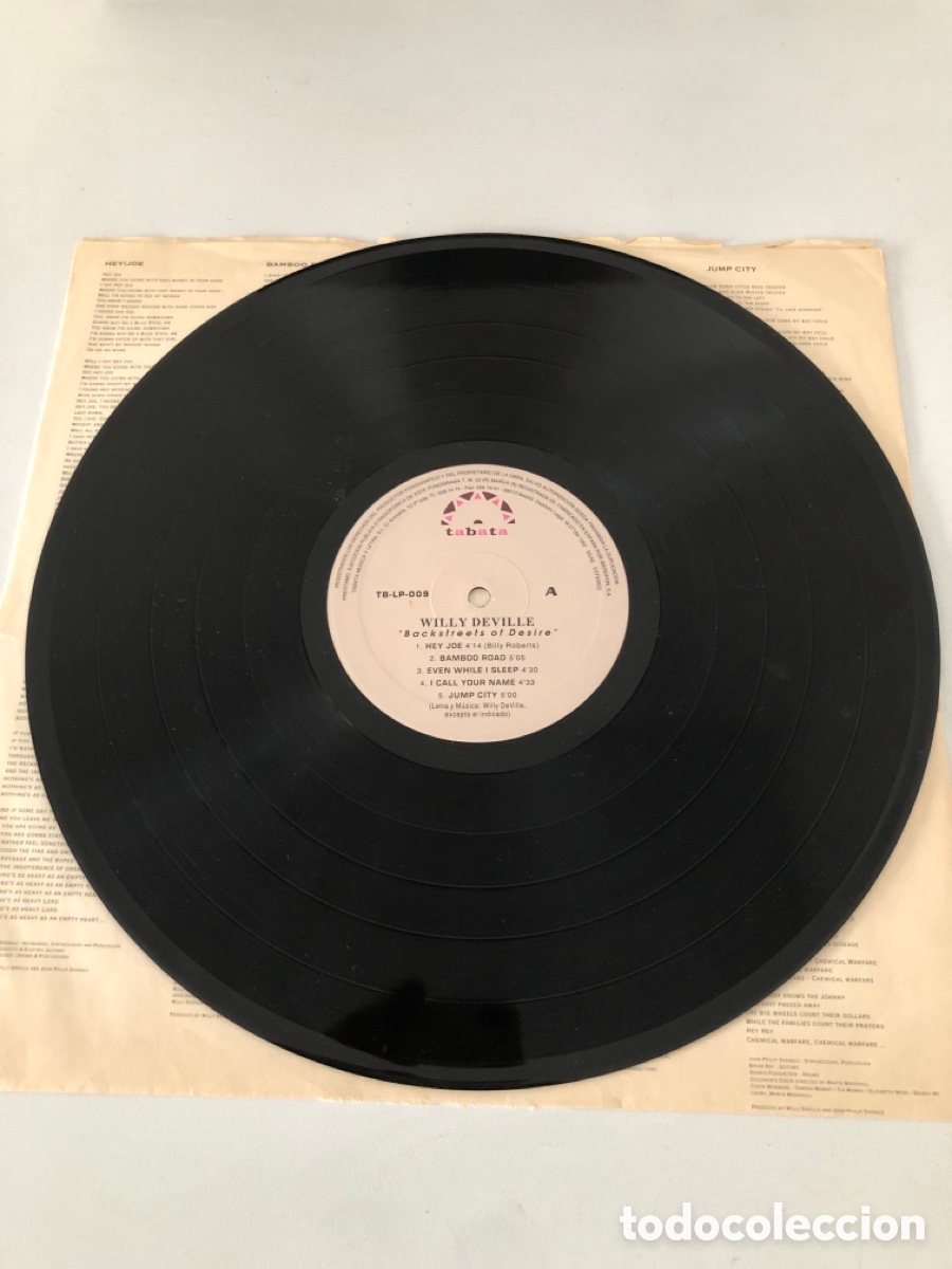 Discos de vinilo: Willy Deville Backstreets Of Desir&eacute; Lp - Foto 4