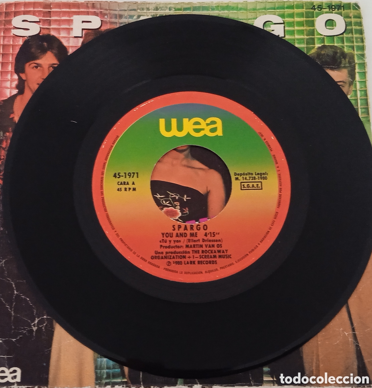 Discos de vinilo: SPARGO - You and me (1980) single - Foto 6