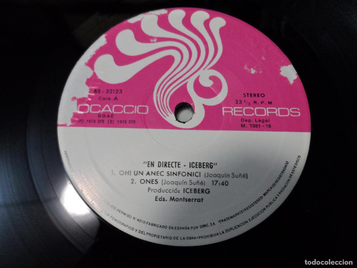 Discos de vinilo: Iceberg &ndash; En Directe (SPAIN 1978) - Foto 4