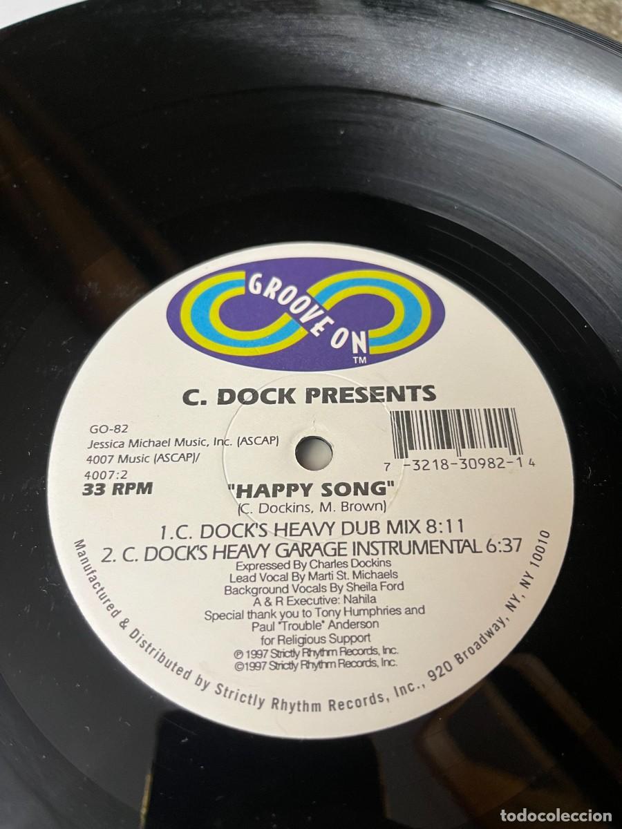 Discos de vinilo: C. Dock Happy Song Maxi - Foto 3