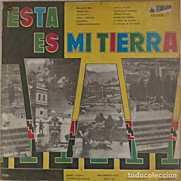 Disques de vinyle: Esta Es Mi Tierra - Varios - Aguayo Huayamabe, Benitez-Valencia, Hnas. Lima, Hnos. Valencia, etc