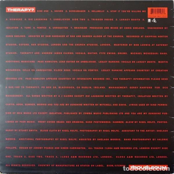 Discos de vinilo: Therapy? &ndash; Troublegum - Foto 2