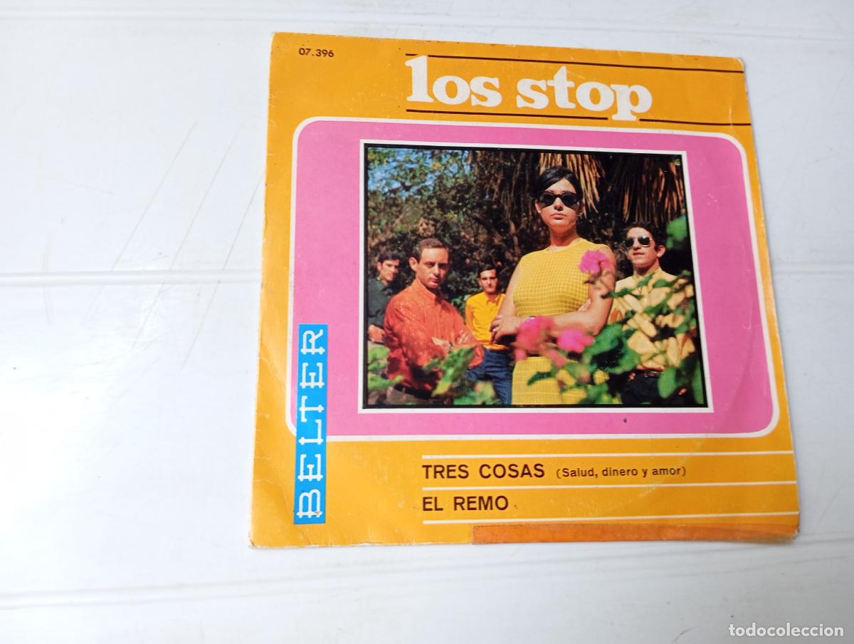 Discos de vinilo: SINGLE LOS STOP - TRES COSAS - Foto 1