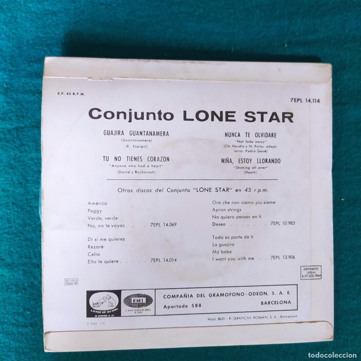 Discos de vinilo: Lone Star &ndash; Guajira Guantanamera - Foto 2