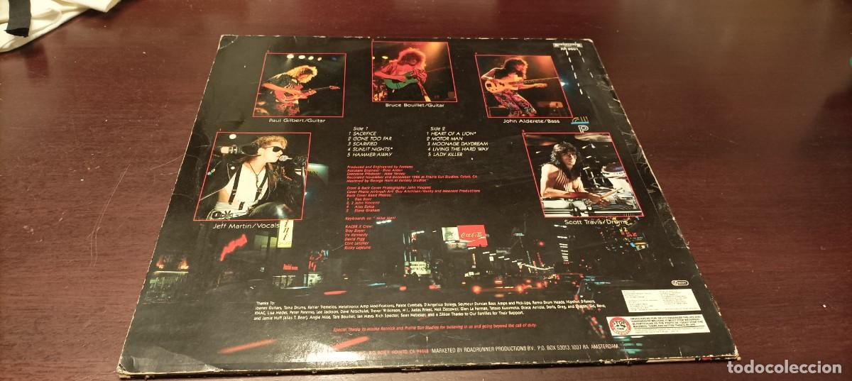 Discos de vinilo: LP RACER X - SECOND HEAT 1987 - Foto 2