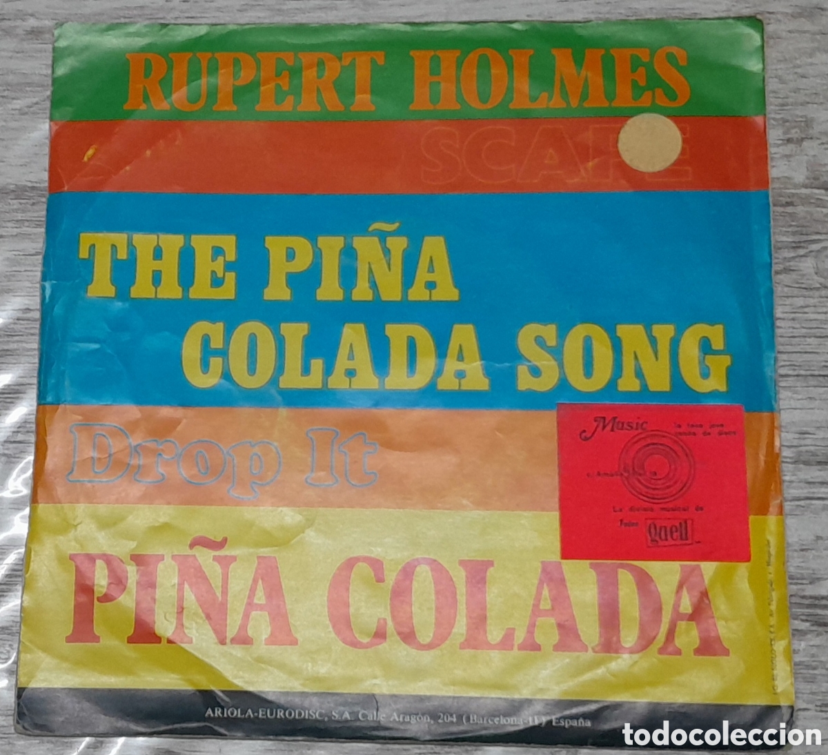 Discos de vinilo: RUPERT HOLMES - SCAPE + DROP IT - ARIOLA 1980 - Foto 2