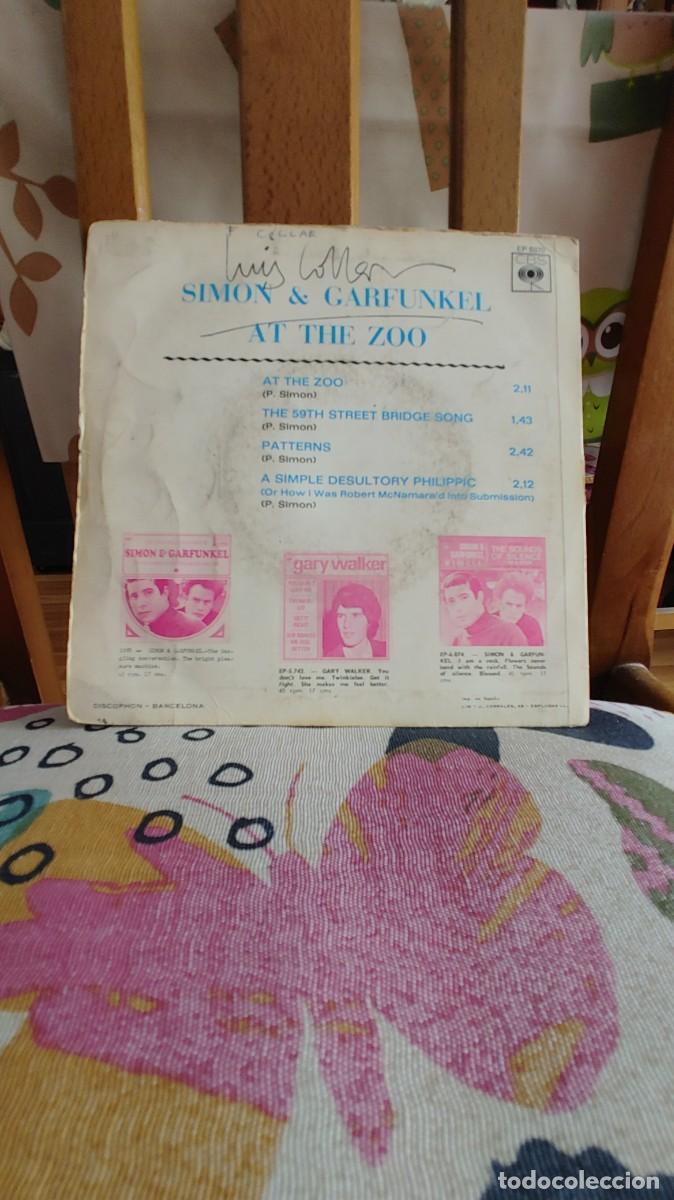 Discos de vinilo: SIMON & GARFUNKEL-EP AT THE ZOO +3 - Foto 2