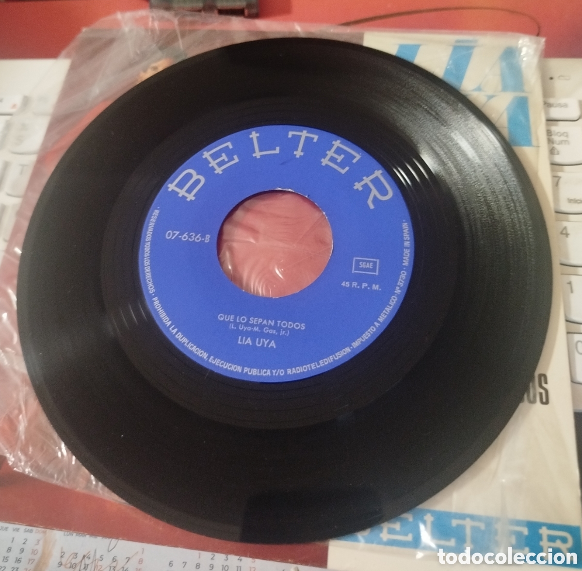 Discos de vinilo: Lia Uya - oh happy day - Foto 2