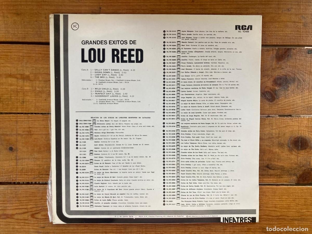 Discos de vinilo: LOU REED - GRANDES EXITOS - Foto 2